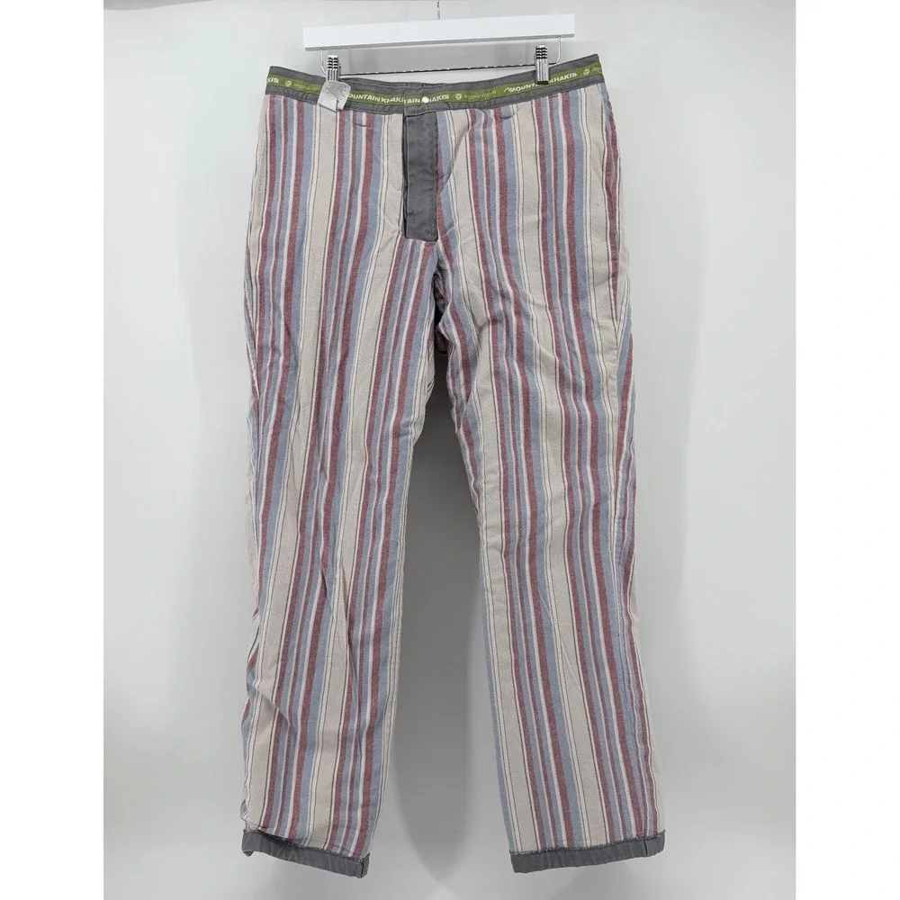 Mountain Khakis Men 34x33 Flannel Lined Organic Cotton Canvas Mountain Pants